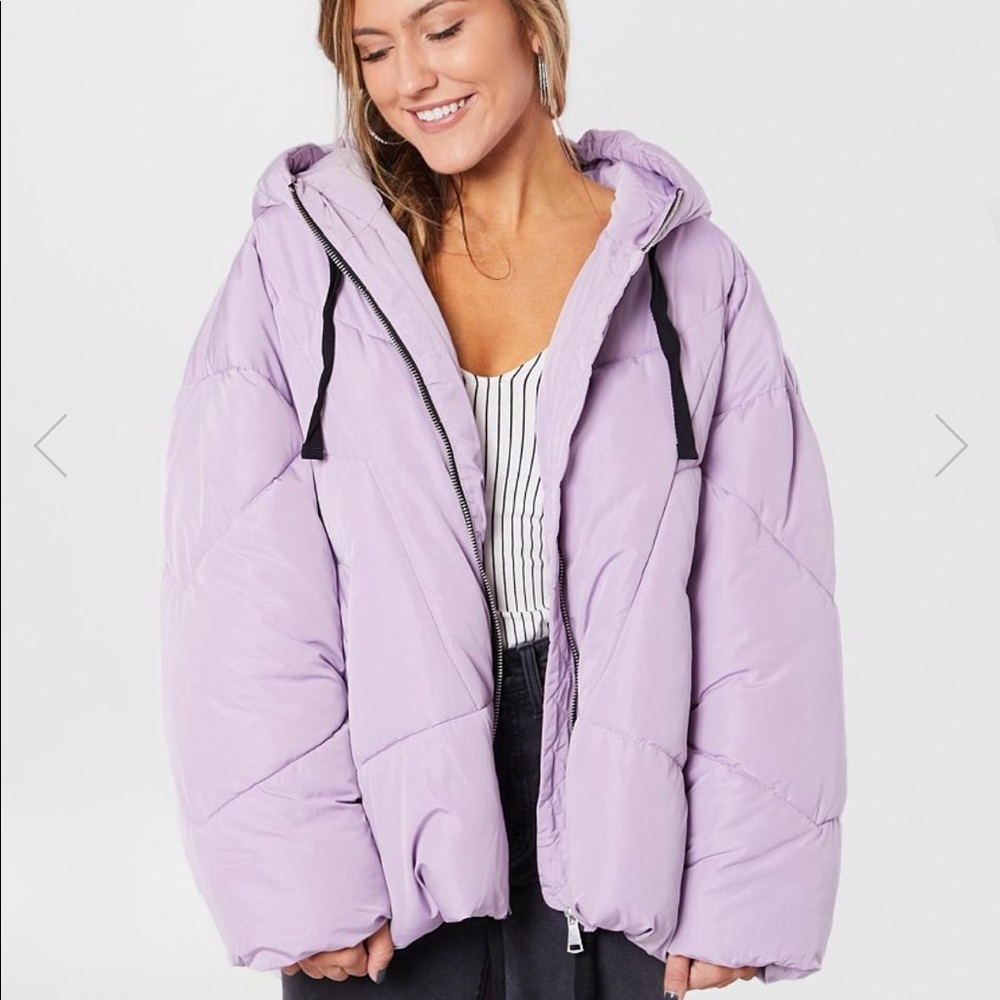 ❄️ NWOT Free People Hailey Hooded Puffer Coat sz M